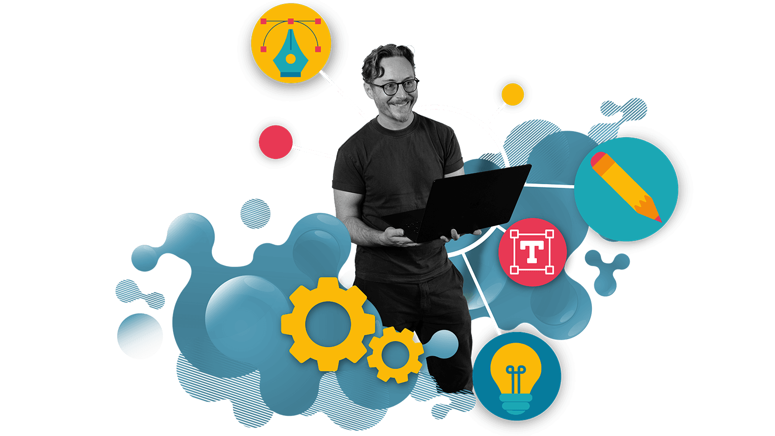 image of man using tech